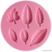 Funshowcase 6 Leaves Fondant Leaf Candy Mold for Sugar Paste Chocolate Fondant Butter Resin Polymer Clay Wax Soap Crafting Projects and Cake Decoration - B00KBCLVYG